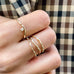 KALAHARI, Aloe Diamond Ring, Gold/White