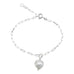 DROPS DELIGHT, Nugget pearl bracelet, Silver/White