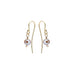 DROPS DELIGHT, Tiny rose pearl Earrings, Gold/Rosy