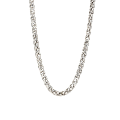 VINTAGE, Small rope necklace, Silver