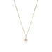 DROPS DELIGHT, Rosy pearl mini-link necklace, Gold/Rosy