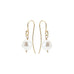 DROPS DELIGHT, Nugget pearl Earrings, Gold/White
