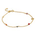 MEADOW, Breeze Anklet, Gold/Red