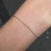 BASIC, Delicate Anchor Bracelet 18k, gold