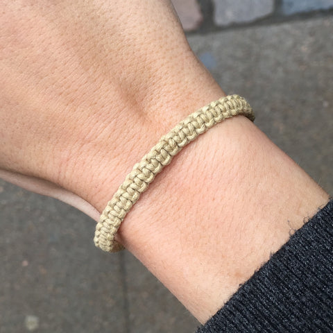 BOHO BRACELETS, Braided, beige