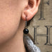 DROPS DELIGHT, Black Ball Earring, dark/black