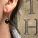 DROPS DELIGHT, Black Ball Earring, dark/black