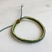 BOHO BRACELETS, Braided, Green/Yellow
