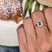 HERITAGE, New Vintage Ring, GreenTzavorite/Diamonds/Gold