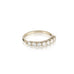 Aligned, 1/3 line 3mm Ring, Gold/White