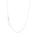 BASIC, Facetted Delicate Necklace, white gold 18k