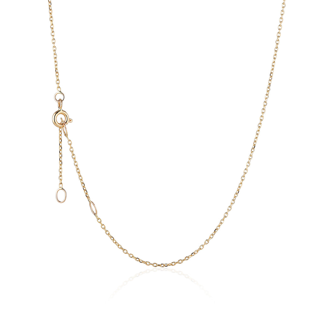 BASIC, Facetted Necklace, Gold 18k
