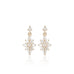 OLYMPIA, Dianysos Lux Earring 2mm Top, Gold/White