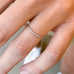 MARIN, Ripple diamond ring, White/high