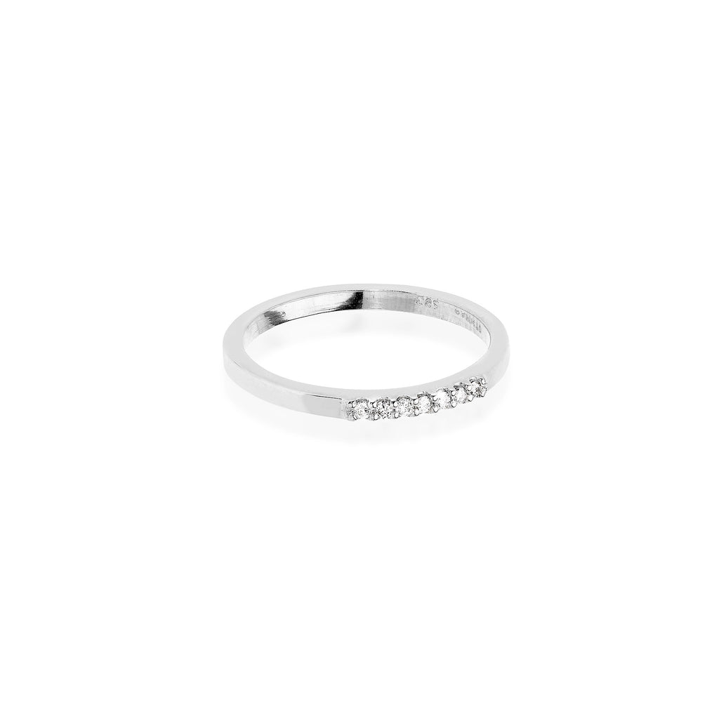 ALIGNED, 1/6-Line Ultra Light Ring, White Gold