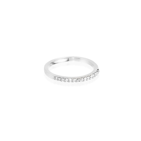 ALIGNED, 1/3-Line Ultra Light Ring, White/White