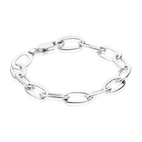 BASIC, Large Link Bracelet, Silver