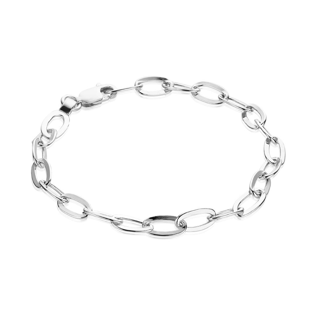 BASIC, Medium Link Bracelet, Silver