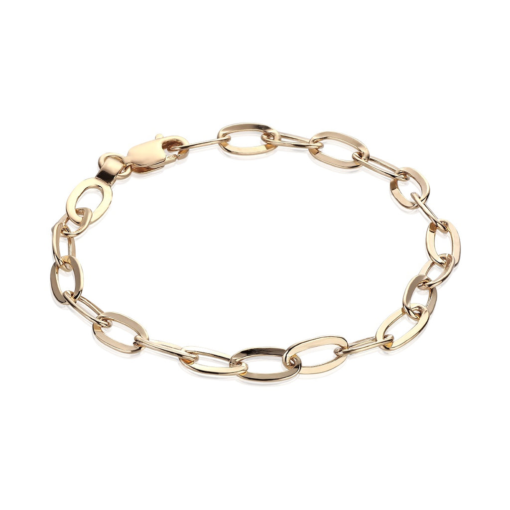 BASIC, Medium Link Bracelet, Gold