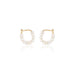 SANTORINI, Perissa Small Bead Hoops, Cream/Golden