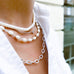 BRETAGNE, Nevez Pearl Necklace, White/Silver