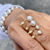 OYSTER, Brine Pearls, Gold/white