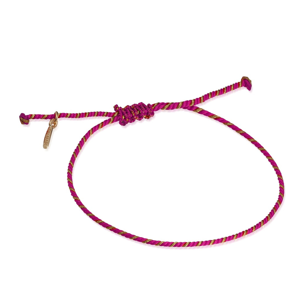 SANTORINI, Kamara Silk Twirl, Pink/Golden