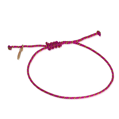 SANTORINI, Kamara Silk Twirl, Pink/Golden
