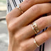 RIO, Note Ring, Gold, Gold/White
