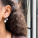 DROPS DELIGHT, Nugget pearl Earrings, Silver/White
