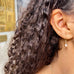 DROPS DELIGHT, Tiny rose pearl Earrings, Gold/Rosy