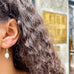 DROPS DELIGHT, Nugget pearl Earrings, Gold/White