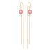 DROPS DELIGHT, Pearl plain Dangles, Pink/Gold