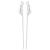 DROPS DELIGHT, Pearl plain Dangles, White Silver