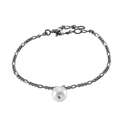 DROPS DELIGHT, Pearl Bracelet, White Dark
