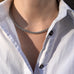 VINTAGE, Small rope necklace, Silver