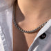 VINTAGE, Small rope necklace, Silver