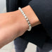 VINTAGE, Chunky Square Bracelet, Silver