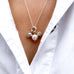 VINTAGE, Angel Pearl Necklace, Silver