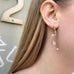 TUSCANY, Siena Earring, Gold/White