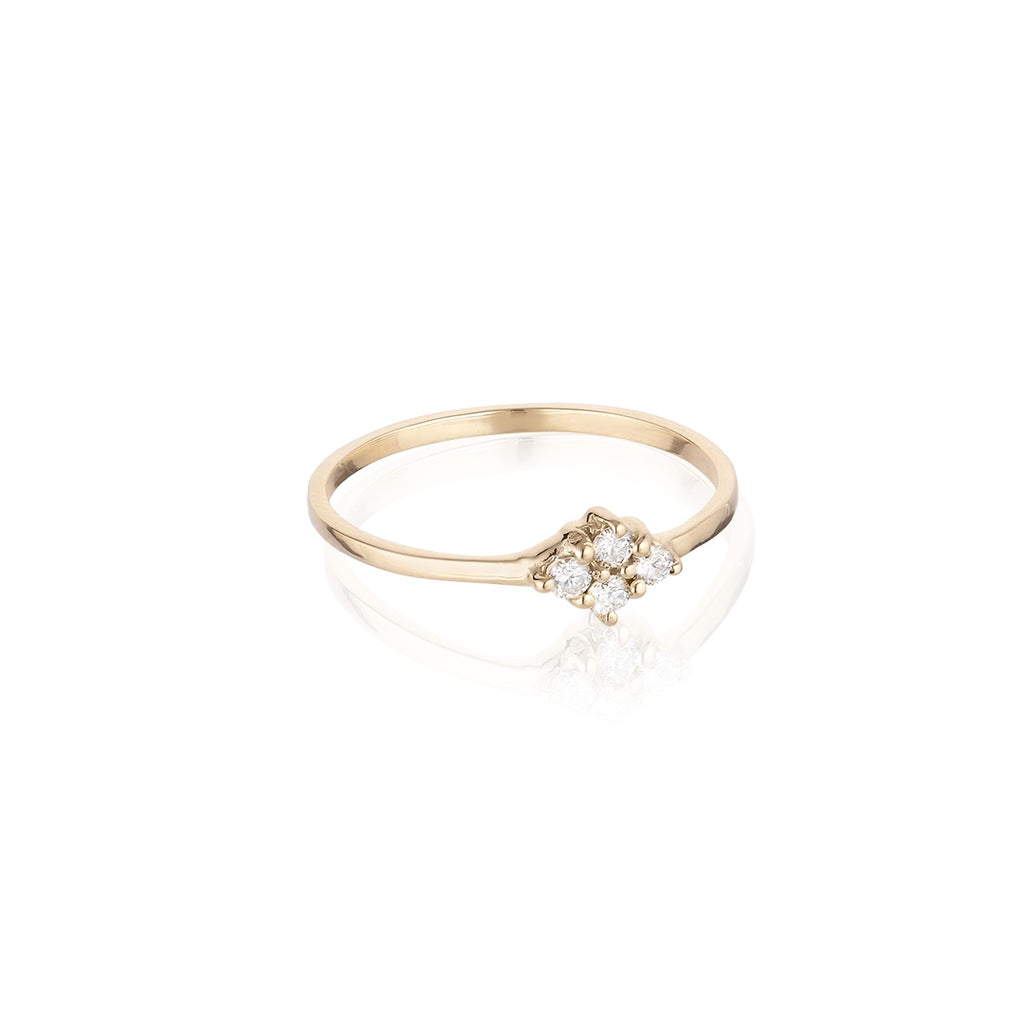 TUSCANY, Lucca Ring, Gold/White
