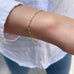 BASIC, Ariége Decorated Bracelet, Gold 9k