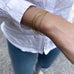 BASIC, Saône Mini-Link Bracelet, Gold 9k