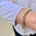 VINTAGE, Robe bracelet, large, silver