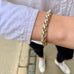 VINTAGE, Robe bracelet, large, silver